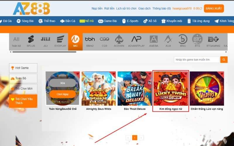 Các bước tham gia nổ hũ kim đồng ngọc nữ tại AZ888